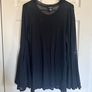 Mesh Bell-Sleeve Top | Torrid